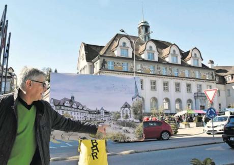Integration von Natur in der Altstadt von Altstätten